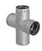 Pellet Vent Pro 4" - Double Clean-out Tee (Galvalume)